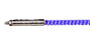 Buggy Whip 6ft Blue LED Whip w/ Red Flag Bright Quick Release Base BWBRTLED6BQ
