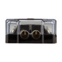 DS18 Audio Fuse Holder and Distribution Block 0GA In - 2x4GA Out with Voltmeter UTVS0066715