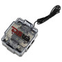 DS18 Audio Fuse Holder and Distribution Block 0GA In - 2x4GA Out with Voltmeter UTVS0066715