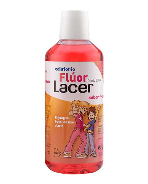 Lacer flúor diario 0,05% fresa 500 mL