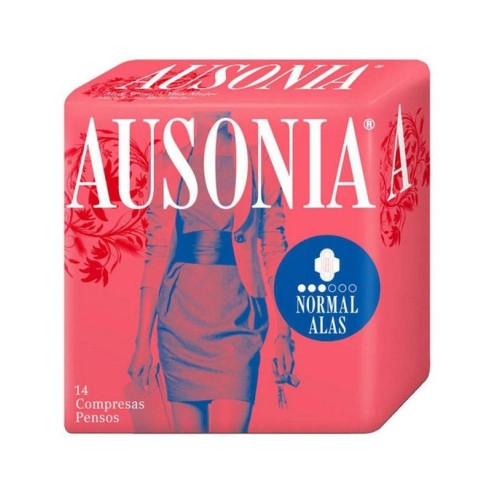 Compresas higiénicas femeninas ausonia airdry normal alas 14 U