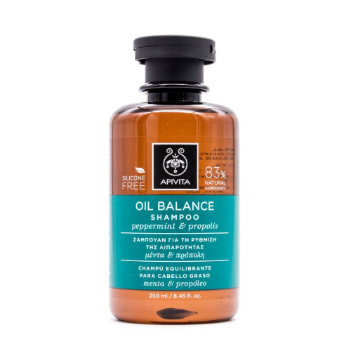 Apivita champú cabello graso con menta y propóleo