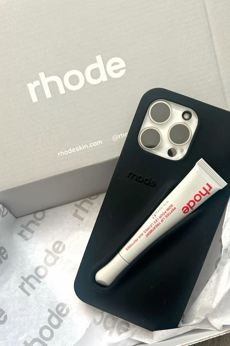 Rhode iPhone case with Peptide - Black