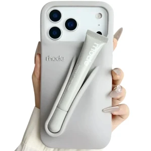 Rhode iPhone case with Peptide - Natural Titanium