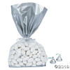 Silver Banded Cellophane Bags (12) - Great for Chanukah