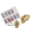 Small Wooden Hamsas for Decoration with Blessing of the Home Stickers