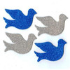 Doves Glittering Foam Shapes