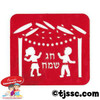 Laser-Cut Kids in Sukkah Stencil