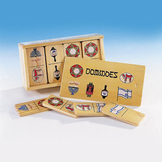Judaic Wood Dominoes Judaic Wood Dominoes
