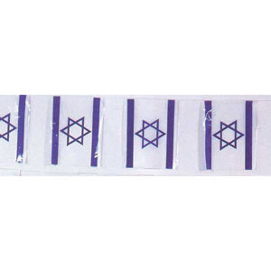 Large Israel Plastic Flag Chain