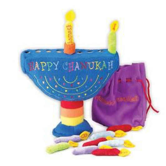 My Plush Menorah Set
