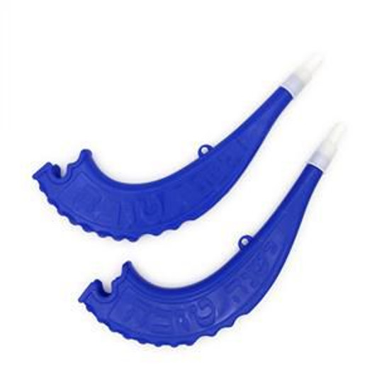 Plastic Toy Shofar in blue and white only