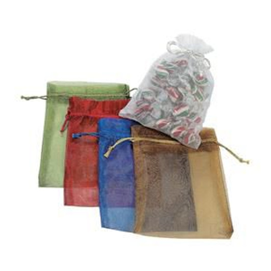 Sheer Polyester Mesh Drawstring Gift Bags