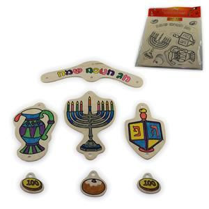 Wooden Chanukkah Mobile for Decoration