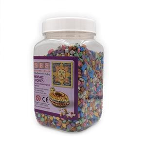 Israeli Mini Mosaic Stones Colorful Metallic