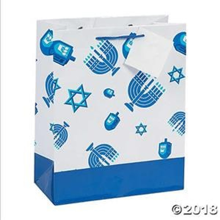 Hanukkah Icons Gift Bags with Gift Tags