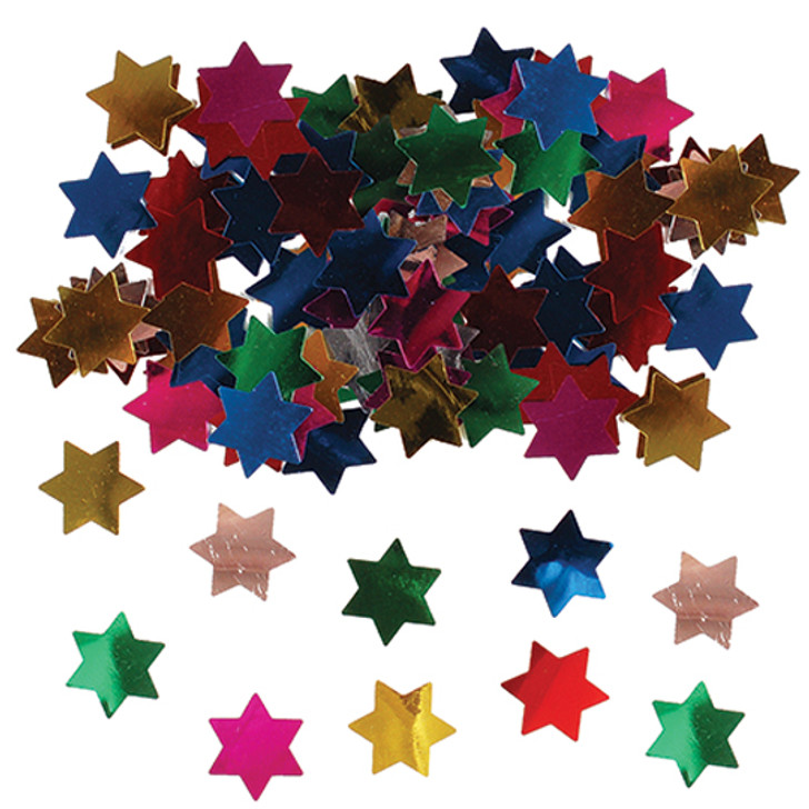 Star of David Multi Color Confetti