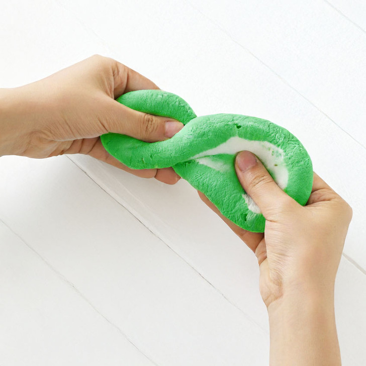 Frog Shaped Container of Passover Green & White Slime