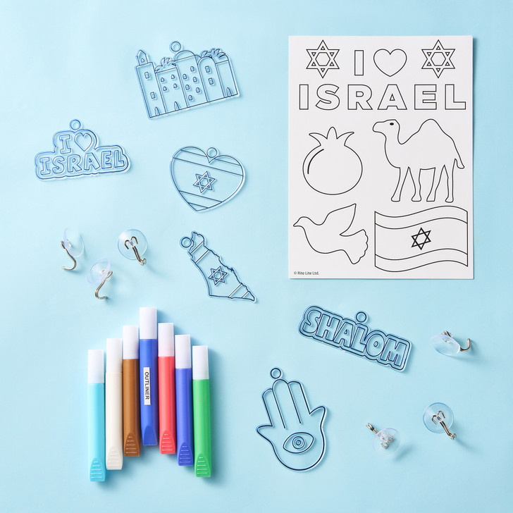 DIY "I Love Israel" Window Art