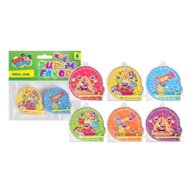 Purim Pinball Game - Pack of 6