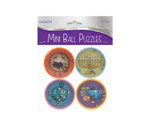 Chanukah Mini Ball Puzzle Game (4 pack)
