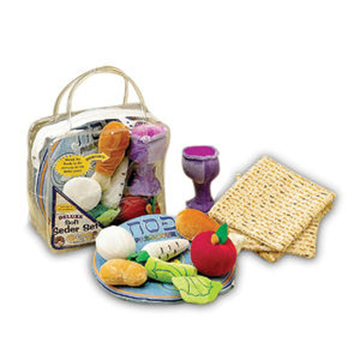 Deluxe Passover Plush Set With 3 Plush Matzah