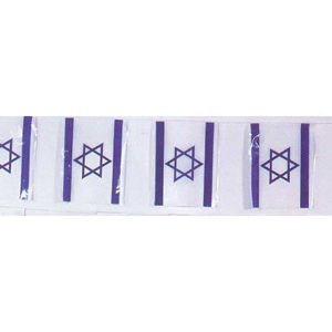 Medium Israel Plastic Flag Chain