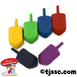 Jumbo Plastic Chanukah Dreidles at Bulk Discount