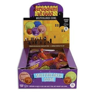 Jerusalem of Gold NUT-FREE Milk Chocolate Gelt Coins