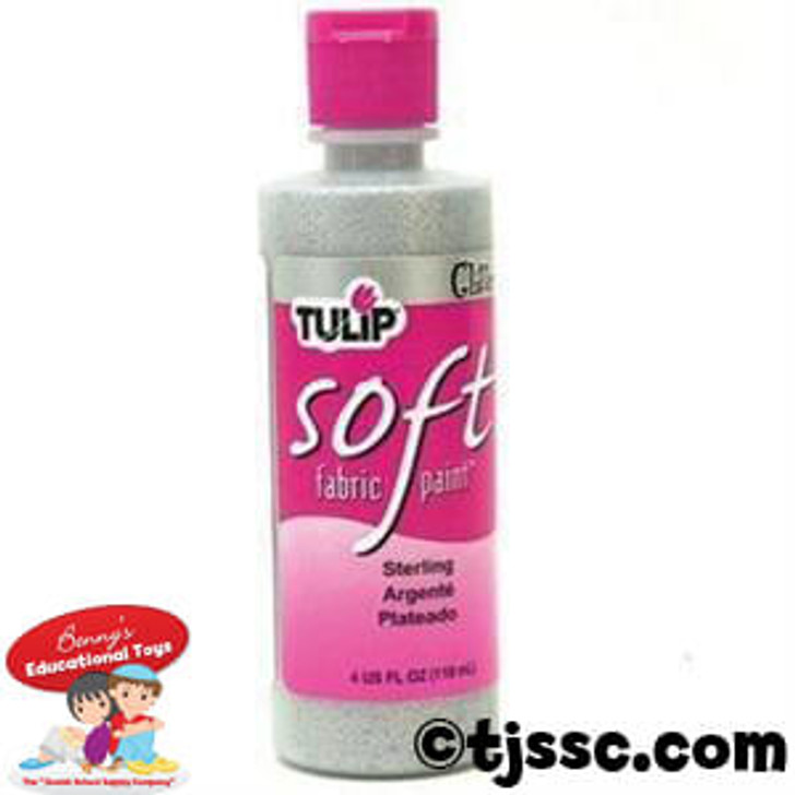 Glitter Sterling Soft Paint 4 OZ