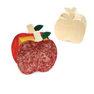 Tzedakah (Charity) Box (Pushka) Wooden Apple Shaped Craft Project for Decoration