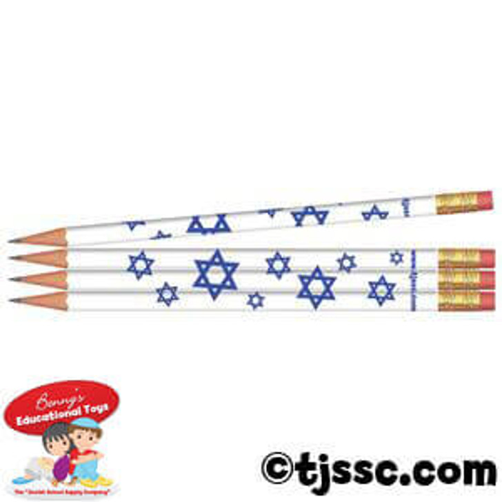 Stars of David Jewish & Hebrew Pencils