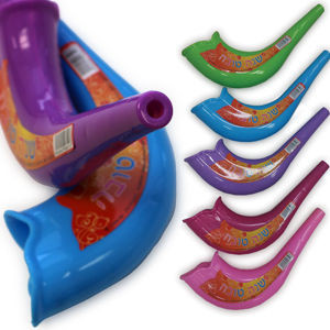 Quality Plastic Toy Shofar - with Embeded Noisemaker!