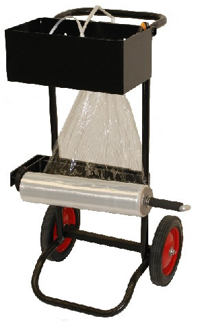 Stretch Wrap Roper Device Strapping Pallet Cart