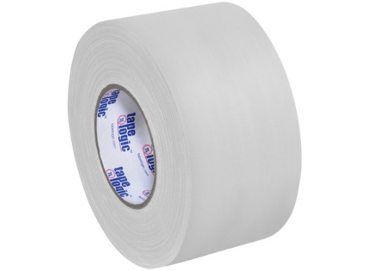 4" x 60 yds. White Tape Logic® 11 Mil Gaffers Tape 12 Rolls / Case