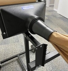 24" Mobile Kraft Paper Dispenser with Funnel Crumpler