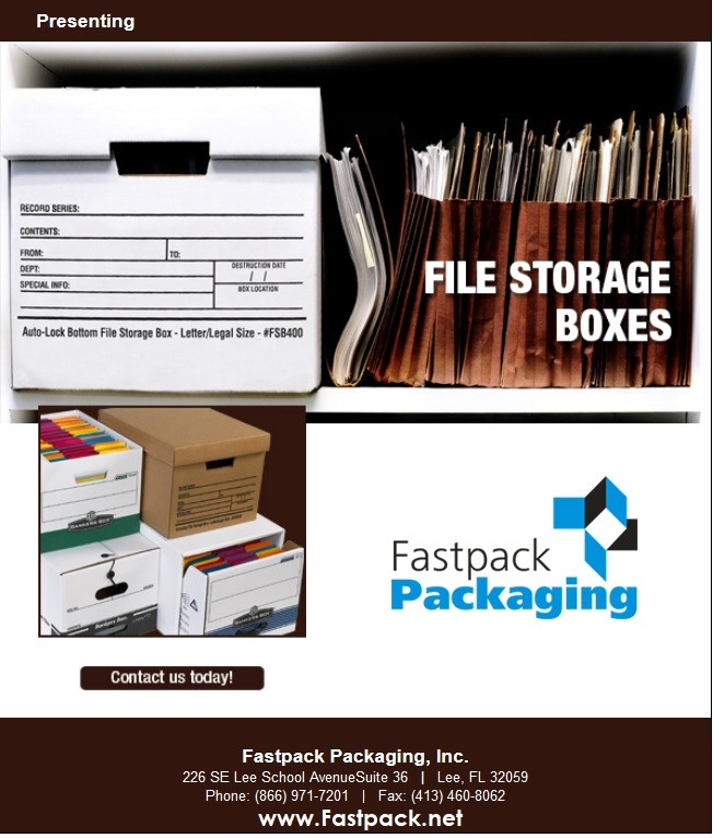 File Storage Boxes, Storage and Organization Made Easy - Fastpack Packaging