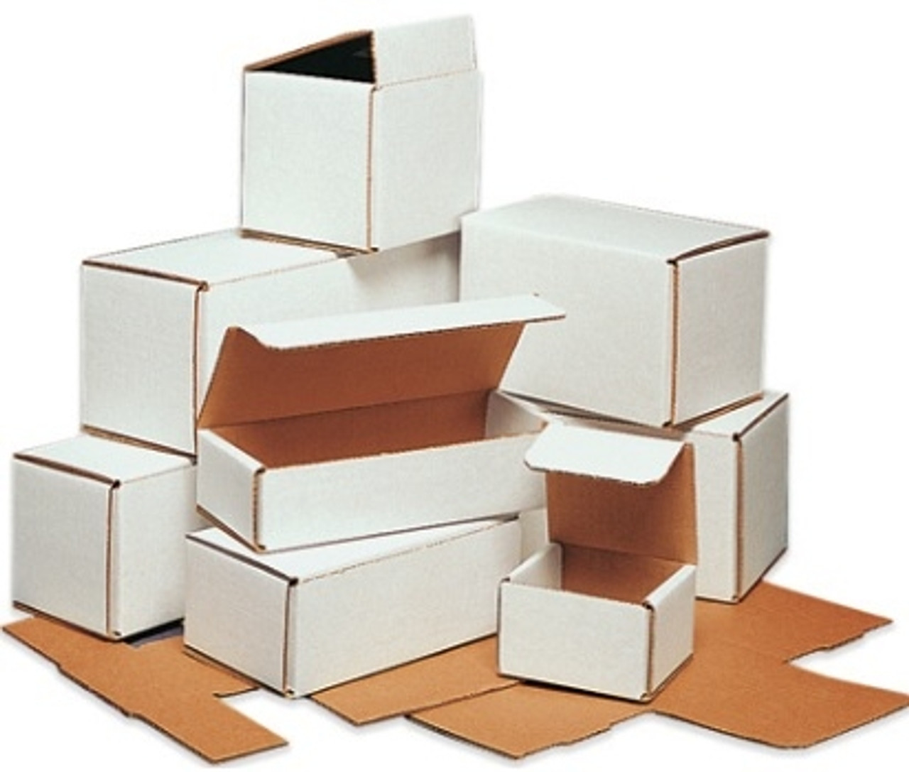 White Corrugated Cardboard Mailers Boxes for Shipping