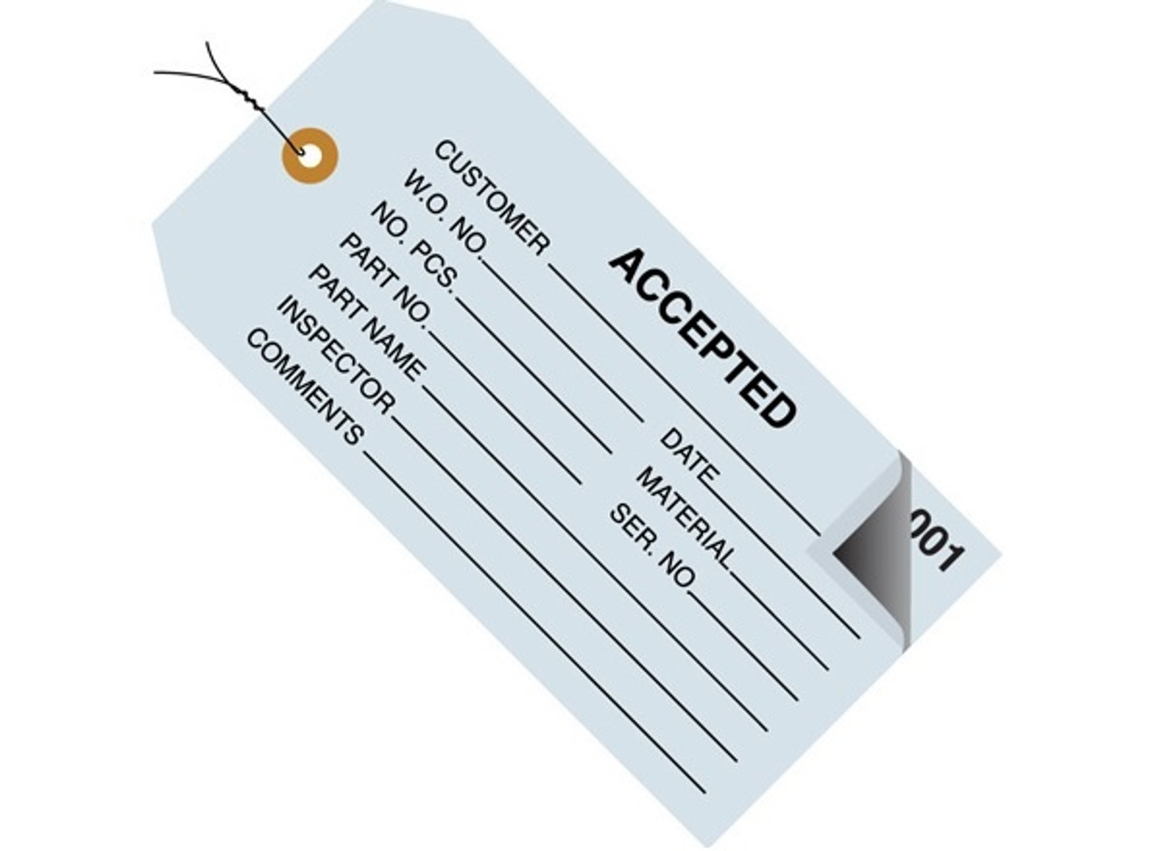 Pre-Wired Inspection Tags-2 Part