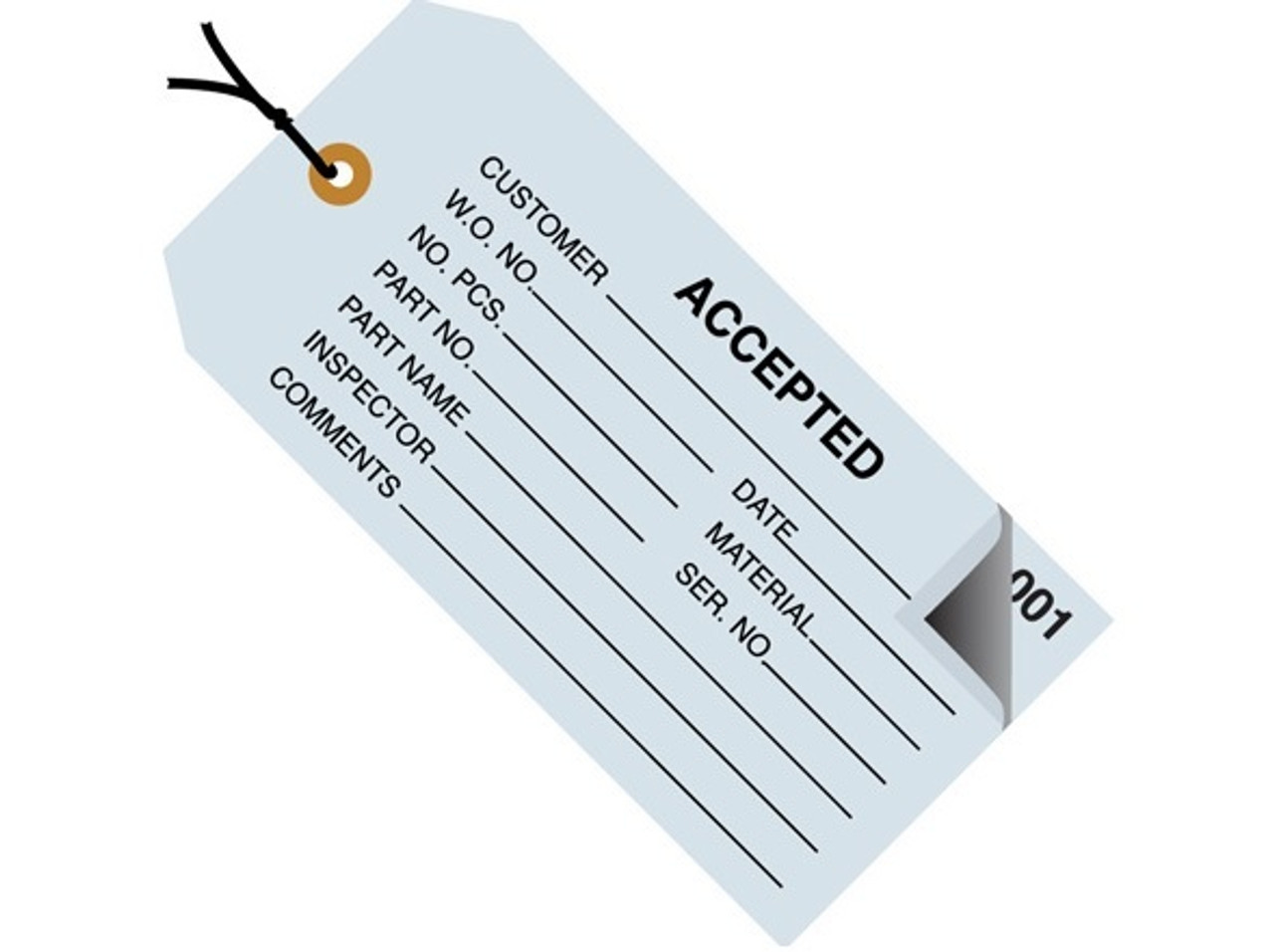 Pre-Strung Inspection Tags-2 Part