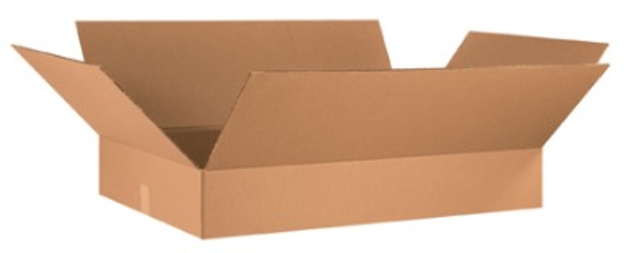 36" x 24" x 6" Flat Corrugated Cardboard Shipping Boxes 10/Bundle