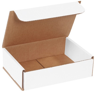 7" x 5" x 2" White Corrugated Mailers 50/Bundle