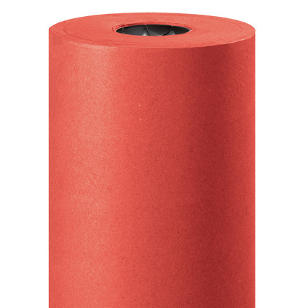 36" x 1000' 50 Red Color Kraft Paper Roll