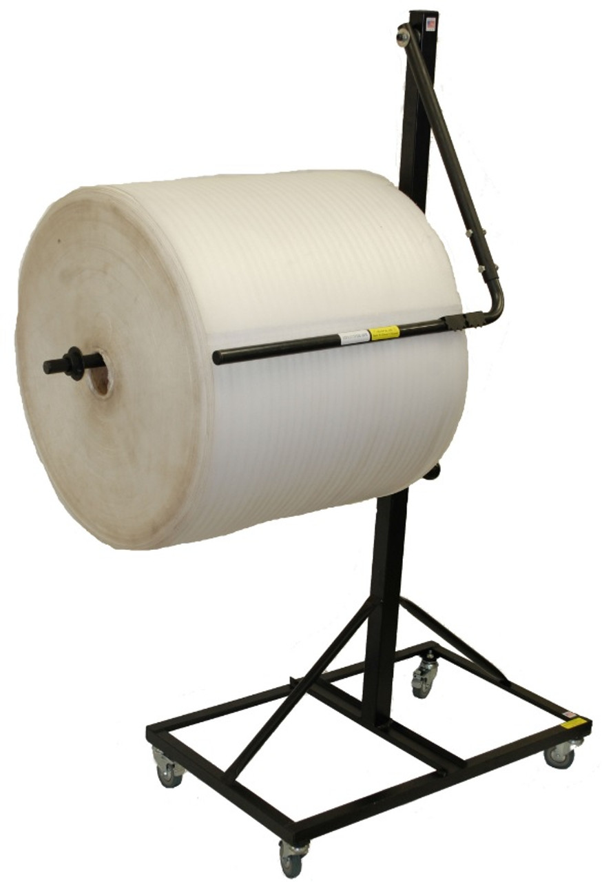 12" Telescoping Single Arm Bubble Wrap® Foam Roll & Protective Paper