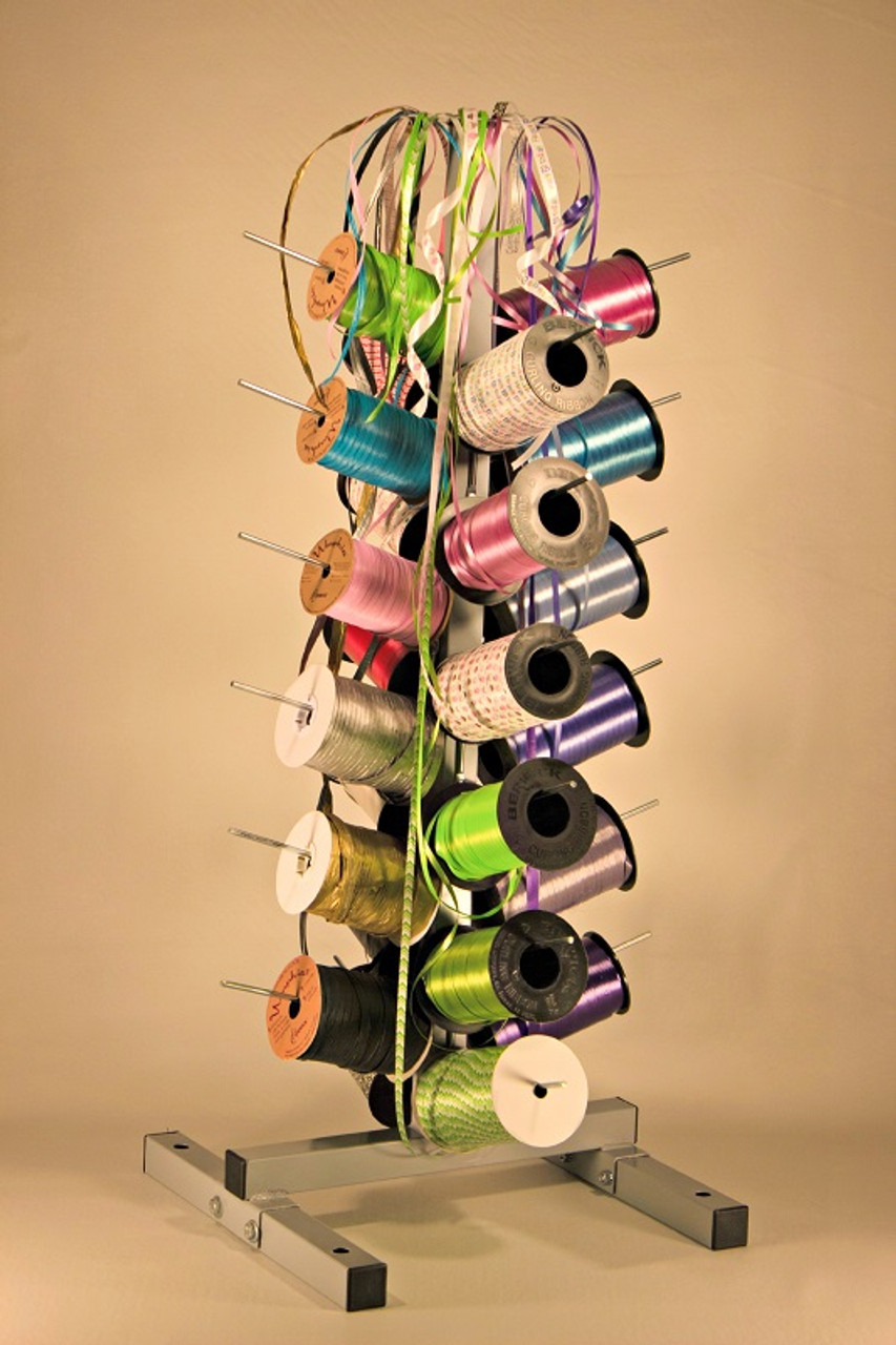 Twenty Four Spool Curling Ribbon Dispenser Rack