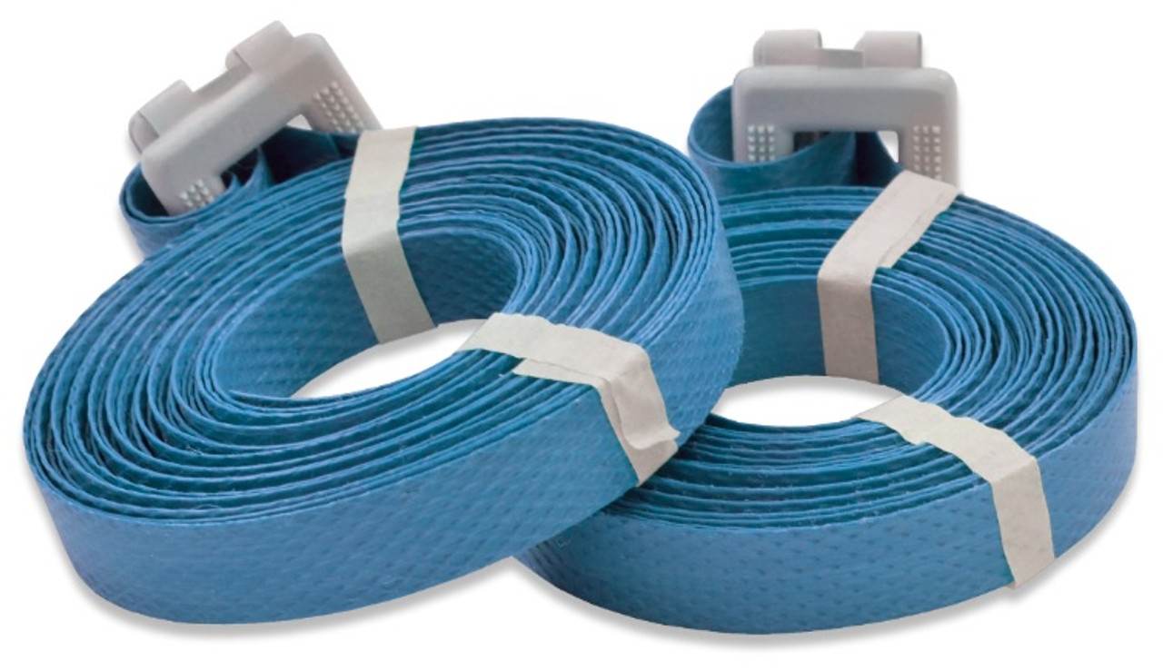 Polypropylene Strapping with Pre-Attached Poly Buckle - Pre-Cut 1/2 x 17'  Qty 500