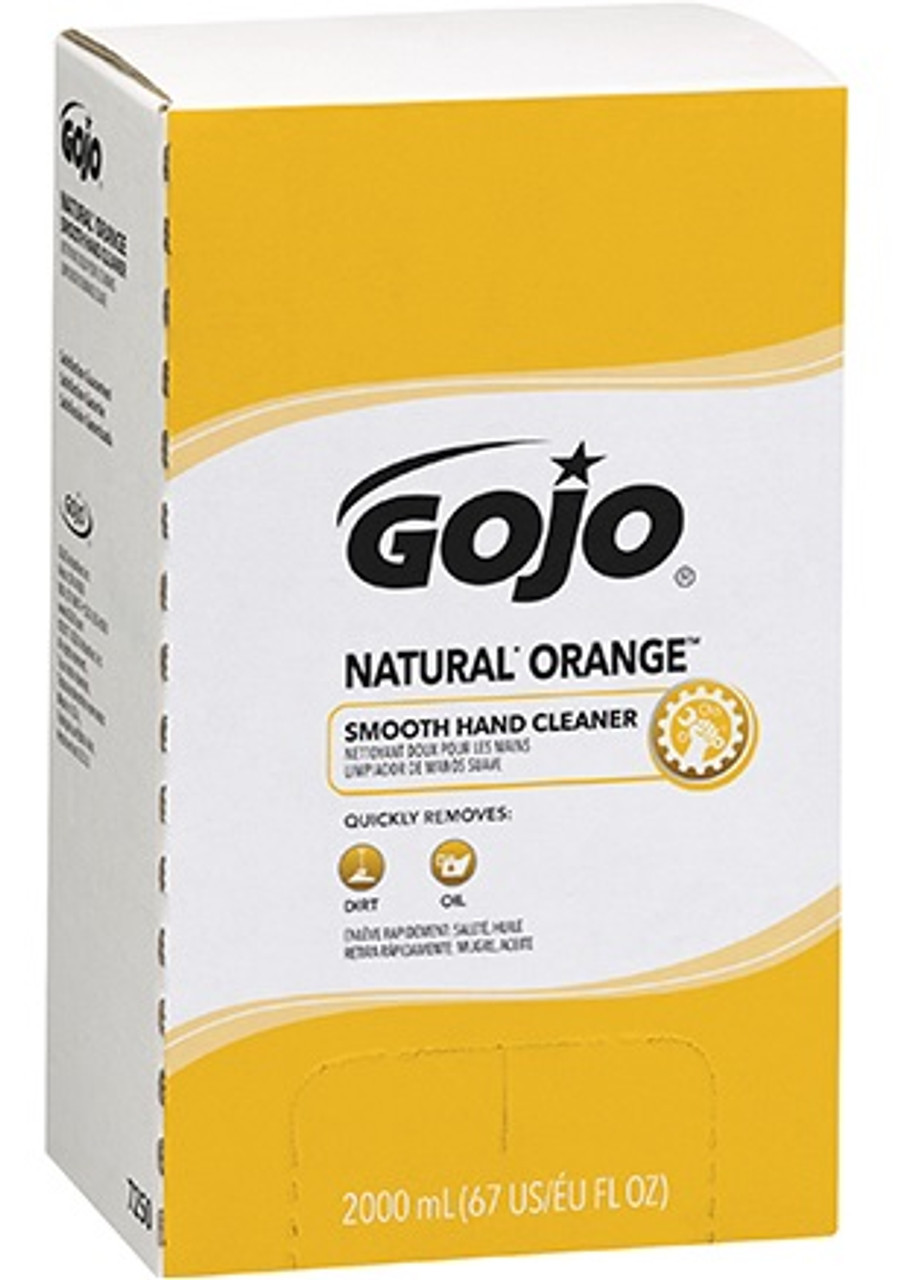 GOJO® Natural* Orange™ Smooth Hand Cleaner Refill Box 2,000 mL - 4 Refill  Boxes/Case