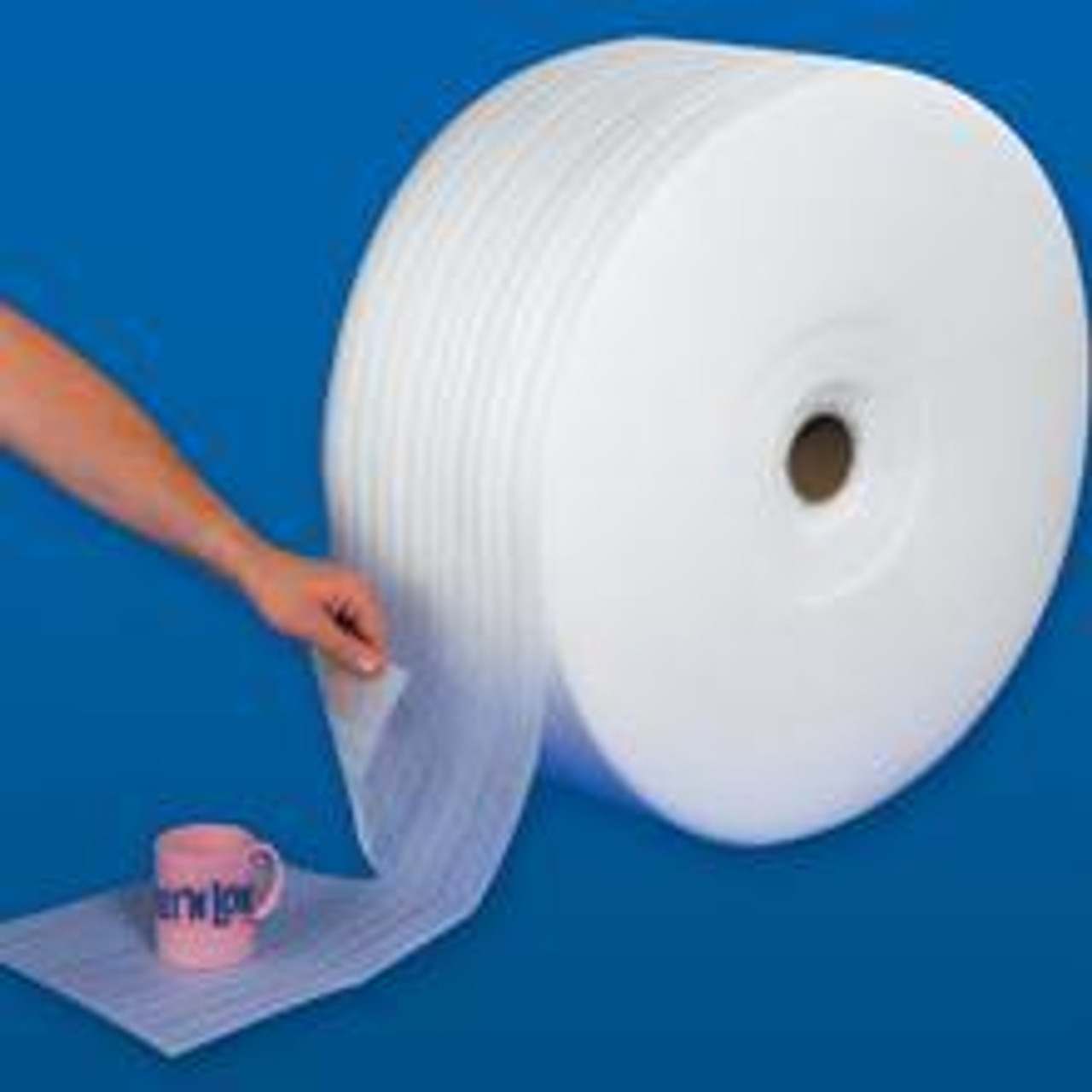 Plate Packing Foam Wrap Roll 12 x 60'. Cushion Foam for Pac