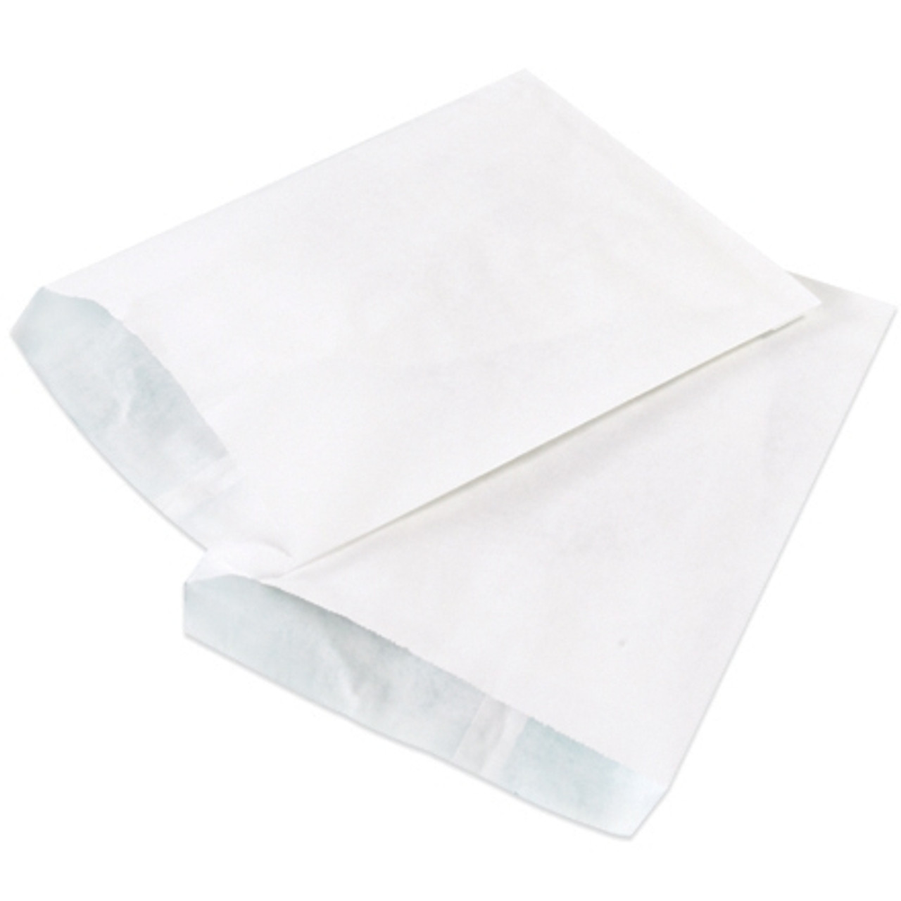 White Flat Merchandise Bags