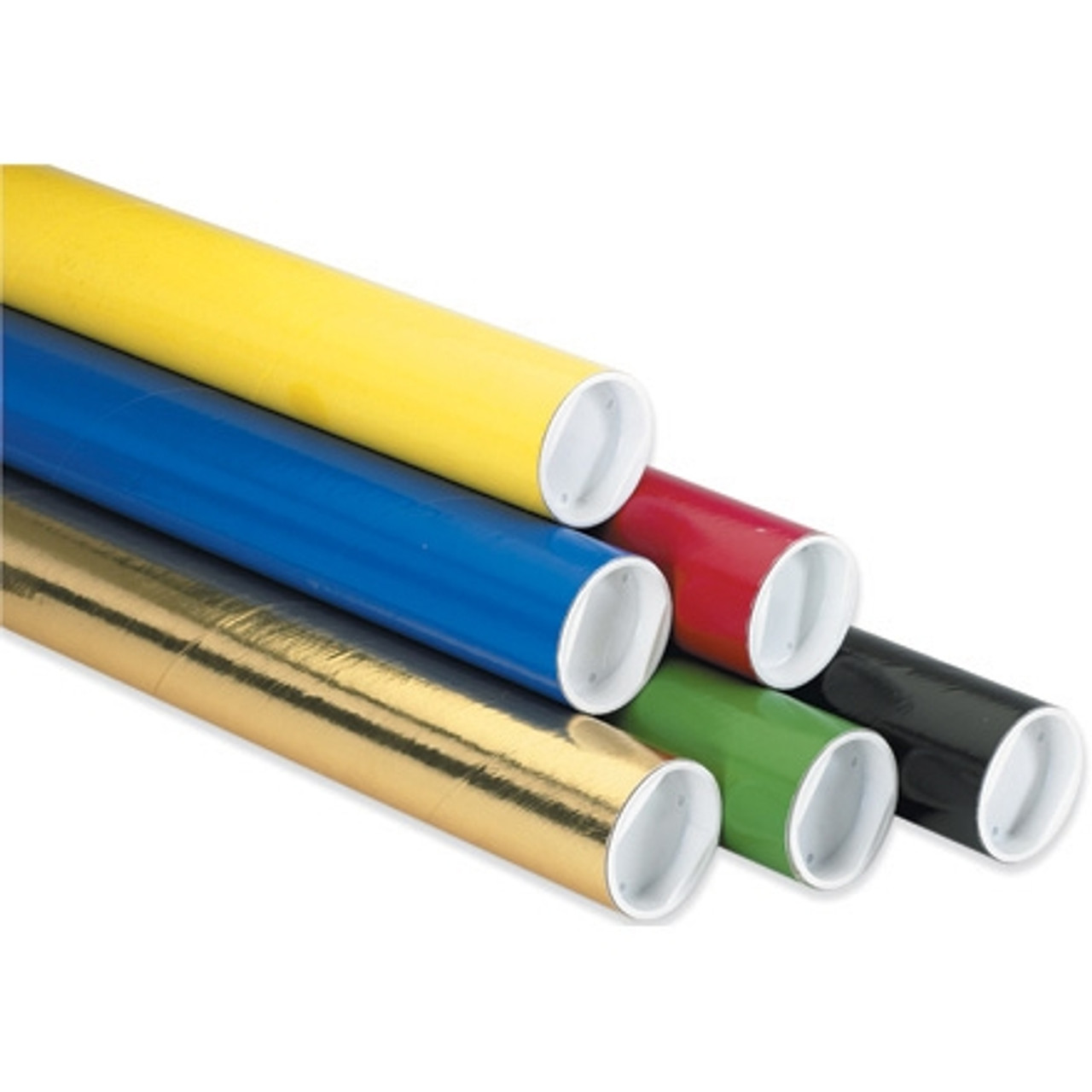 MILAN Cardboard Poster Tube Ø 75 Mm Length 53 Cm Golden